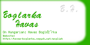 boglarka havas business card